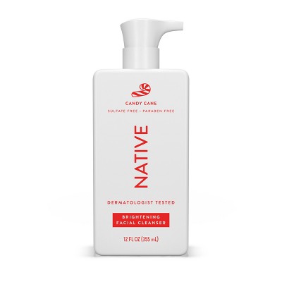 Native Brightening Paraben Free Facial Cleanser For All Skin Types - 12oz :  Target