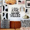 No Bad Vibes Metal Wall Art – Home Office and Living Room Decoration - 2 of 4