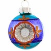 Christopher Radko 2.0 Inch Reflector Rounds Christmas Tree Ornament Set , Shiny Brite Glittered (4PC) - 4 of 4
