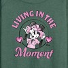 Women's - Disney - Living In The Moment Lightweight French Terry Wide Neck Long Sleeve Shirt - 2 of 4