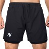 Zilpu Men's Quick Dry Athletic Performance Shorts wi/Zipper Pocket (5 inch) - 2 of 4