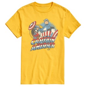 Men's - Marvel - Captain America Pastel Super Hero Short Sleeve Graphic T-Shirt - 1 of 4