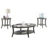 VYNXARIA Contemporary Oval Shelf Coffee Table Set - 2 of 4