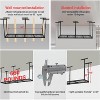 Overhead Garage Storage Rack，Height Adjustable Ceiling Storage Rack 660lbs Weight Capacity, Heavy Duty Metal Hanging Storage Shelves for Garage - 4 of 4