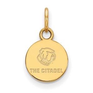 Black Bow Jewelry 14k Yellow Gold The Citadel Bulldogs NCAA Extra Small Pendant - 1 of 3