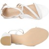Allegra K Women's Breezy Glitter Opened Toe Crisscross Strap Chunky Sandals - 4 of 4