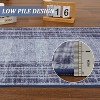Washable Runner Rugs - Non-Slip Low Pile, Modern Bordered for Hallway, Entryway, Bathroom & Kitchen - Stain Resistant Carpet Mat - 4 of 4