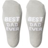 Pavilion Gift Company - Best Dad - Men's Cotton Blend Sock - Socks - 3 of 4