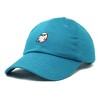 Dalix Ghost Life Embroidered Mens Womens Cotton Dad Hat Baseball Cap Adjustable - 4 of 4