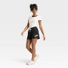 Women's Streetwear Graphic Shorts - Black - 3 of 3