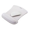 Insten Mouse Pad with Wrist Support and Keyboard Wrist Rest, Ergonomic, Easy Typing, Memory Foam For Gaming Office, Trapezoid L, White - 4 of 4