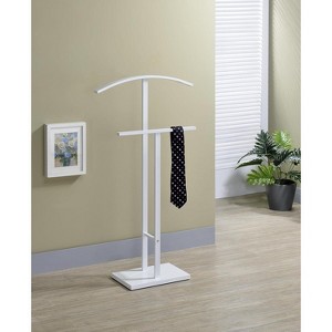 Kings Brand Furniture - Dossi Metal Suit Valet Stand, Clothes Rack, Clothing Organizer, Jacket Hanger, Tie Hanger - 1 of 4