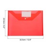 Unique Bargains A4 Envelope Office File Folder Pockets with Snap Button 10 Pcs - 2 of 4