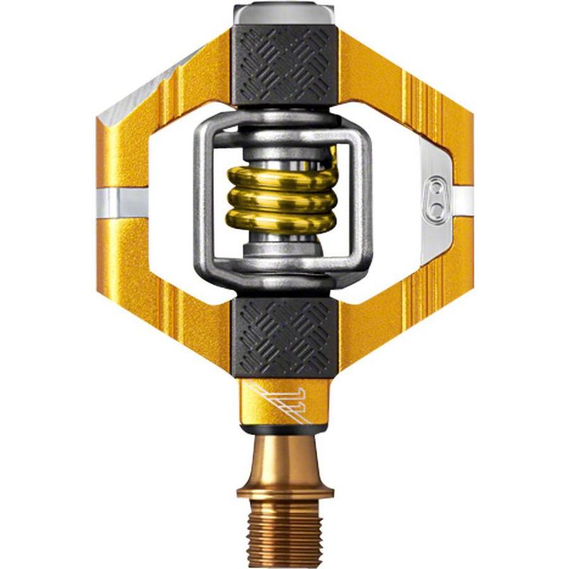 Crank Brothers Candy 11 Dual Sided Clipless Pedals 9/16" Alloy Body Ti Axle Gold, 1 of 2