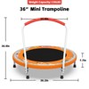 KTMBDW 3FT Trampoline 36" Indoor/Outdoor for Toddlers for Kids Ages 1-6 , Foldable Mini Baby With Foam Handle, Recreational Birthday Gift - 2 of 4