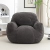 Bean Bag Chair Modern with Ergonomic Backrest and Faux Fur Upholstery for Living Room Dorm Apartment-3irtyhousy - 2 of 4
