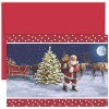 Masterpiece Studios Hollyville 16-Count Boxed Christmas Cards & Envelopes in Keepsake Box, 7.8" x 5.6", Santa and His Pack (940500) - 2 of 2