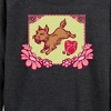 Women's - Wizard of Oz - Toto with Box of Chocolates Lightweight French Terry Wide Neck Long Sleeve Shirt - 2 of 4
