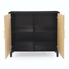 Buffet Cabinet with Storage, Free Standing Storage Cabinet with Double Doors, Accent Cabinet with Solid Wood Feet, Sideboard Cabinet - 3 of 4