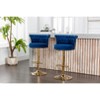 Vynxaria COOLMORE Swivel Bar Stools Set of 2 Adjustable Counter Height Chairs with Footrest for Kitchen, Dining Room 2PC/SET - 2 of 4