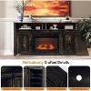 VINGLI Fireplace TV Stand with Sliding Barn Door for 70 Inch TV, Farmhouse Entertainment Center with 23" Fireplace - 3 of 4