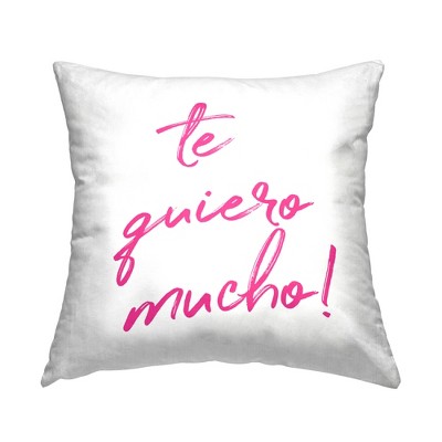 Stupell Industries Te Quiero Mucho Rosa