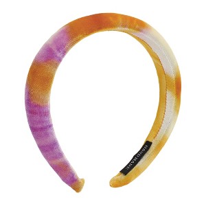 Unique Bargains Women's Elegant Tie-dye Colored Hairband 6.69"x6.10" Orange Purple 1 Pc - 1 of 3