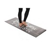 J&V Textiles 55" x 19" Farmhouse Fresh Kitchen Runner Rug: Anti-Fatigue Kitchen Mat, Low Pile, Indoor Use - 2 of 4
