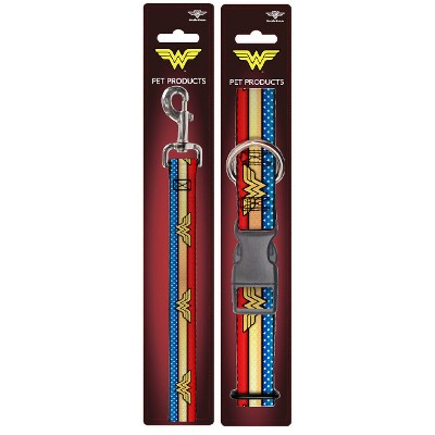 Wonder Woman - Buckle-Down Dog Leash & Collar Set - M