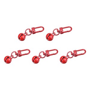 Unique Bargains Stainless Steel DIY Crafts Christmas Decoration Pet Bells 5 Pcs - 1 of 3