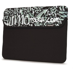 Mobile Edge Sumo Graffiti Neoprene Sleeve 14.1" Ultrabooks or 15" MacBook screens Black - 1 of 3