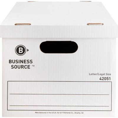 White Stackable Lift-Off Lid Storage Box, 12" x 15" x 10"