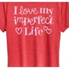 Women's - Instant Message - I Love My Imperfect Life Short Sleeve Graphic T-Shirt - 2 of 4