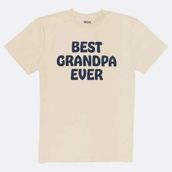 Men's Special Thanks Best Grandpa Ever Short Sleeve Graphic T-Shirt - Beige