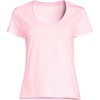 Lands' End Women's Supima Cotton Short Sleeve Scoop Neck Tee - 3 of 4