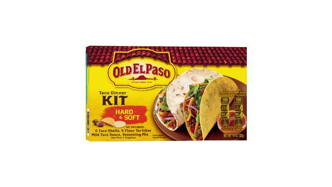 Old El Paso Hard &#38; Soft Shell Taco Dinner Kit - 11.4oz, 2 of 14, play video
