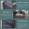 Mastgoal 25" Nightstand with Charging Station, Curved Profile Design Wood Bedside Table, 2 Drawers - 4 of 4