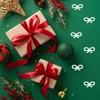 Unique Bargains ABS Pearl-like Tiny Glitter Christmas Bows for DIY Craft New Year Supplies - 4 of 4