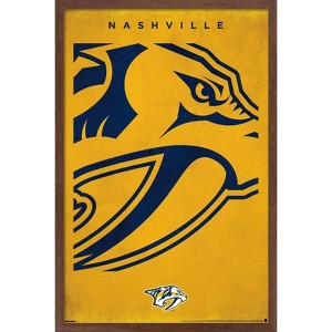 Trends International NHL Nashville Predators - Logo 25 Framed Wall Poster Prints - 1 of 4