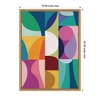 Kate and Laurel Framed Canvas Wall Art Print Abstract 01 by Rachel Lee, 18 x 24 Sylvie Natural Frame, Modern Contemporary, Abstract Art for Wall Decor - 2 of 4