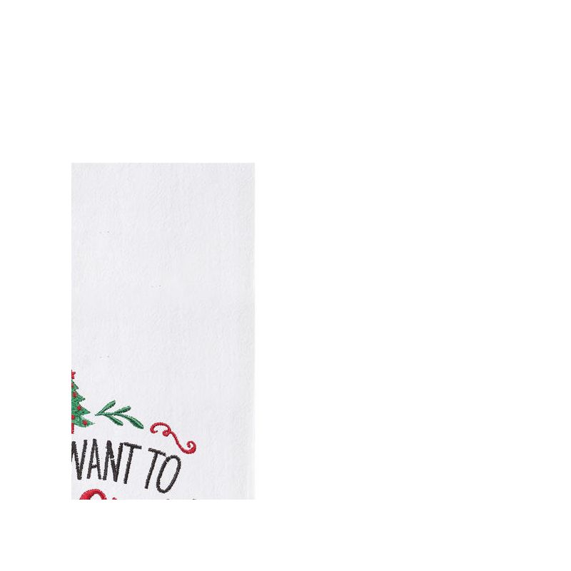 C&F Home "I Just Want to Bake &Listen To Christmas Music" Sentiment Holiday Cotton Flour Sack Kitchen Dish Towel 27L x 18W in., 3 of 5
