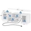 Deformable LED TV Stand with Power Outlets & USB Ports, Gaming Entertainment Center for 55-70 Inch TVs, Storage Cabinet for Living Room & Bedroom Black/Brown/White - 2 of 4