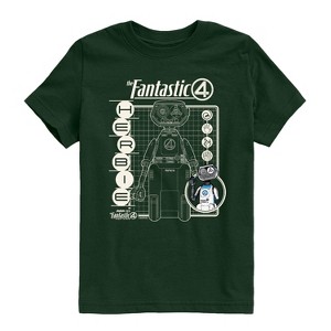 Boys' - Marvel - Fantastic Four Herbie Blueprint Short Sleeve Graphic T-Shirt - 1 of 3