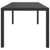 Garden Dining Table Black Aluminum and WPC - 3 of 4