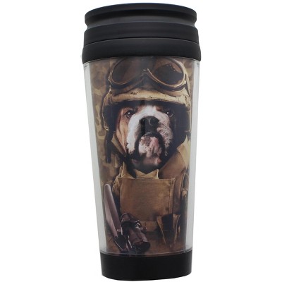 Just Funky Combat Sam 16oz Plastic Travel Mug