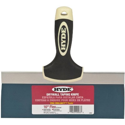 Hyde Pro Project Blue Steel Taping Knife 10 in. W X 9.3 in. L