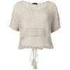 VENUS Womens Cotton Open Knit Sweater - 4 of 4