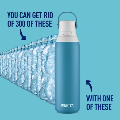 Blue 20oz Stainless Steel Insulated Water Bottle with Filtration