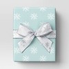 30' Christmas Fabric Ribbon White Satin Silver Snowflakes - Wondershop™ - 2 of 3