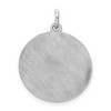 Black Bow Jewelry Sterling Silver, Makayla Collection, 20mm Disc Initial S Pendant - 3 of 4